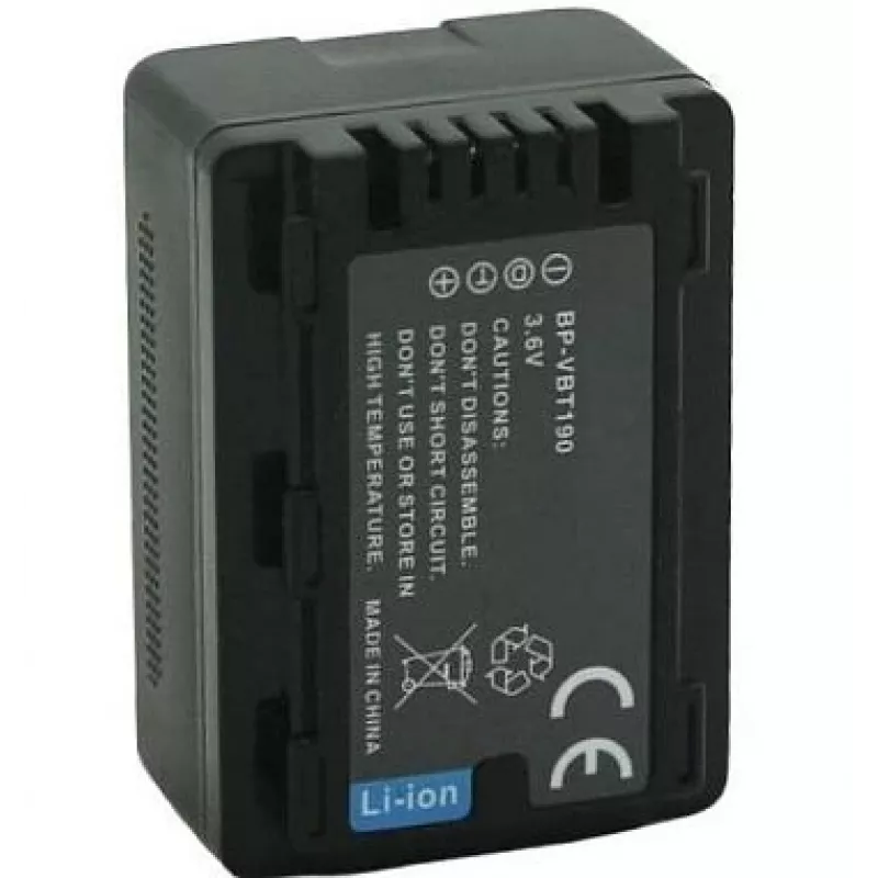 Baterija extra digital VW-VBT190 1860mAh ličio jonų nešiojamiesiems įrenginiams, modelis DV00DV1412