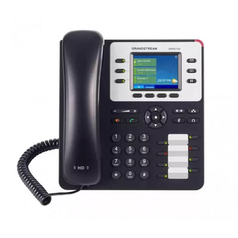 „Grandstream Networks GXP-2130“ IP telefonas juodas 3 linijos TFT