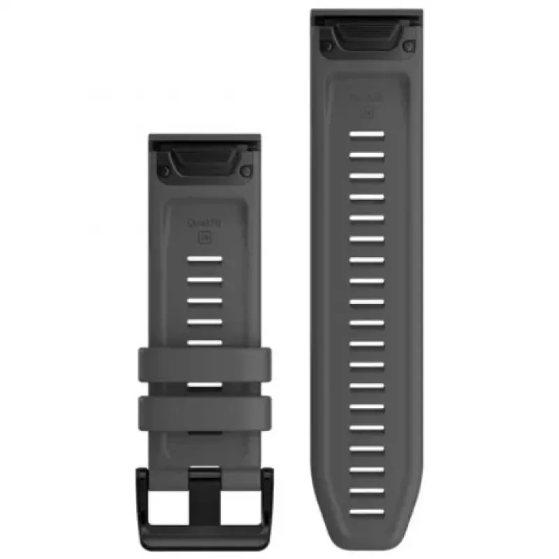 Laikrodžio dirželis GARMIN QuickFit 26mm silikoninis tamsiai pilkas 010-12864-20