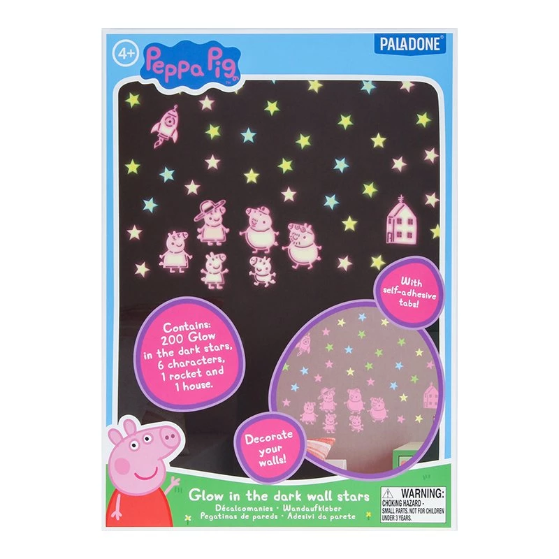 Sienų lipdukai Hasbro Peppa Pig PP13870PP Šviečiančios tamsoje žvaigždės