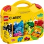 LEGO 10713 Classic kūrybinis lagaminas – žaislų laikymo dėklas su smagiais spalvingais statybiniais blokeliais, dovana 4 metų ir vyresniems vaikams, berniukams ir mergaitėms, vienas