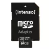 Atminties kortelė Intenso 64GB MicroSDXC UHS-I Class 10 3433490