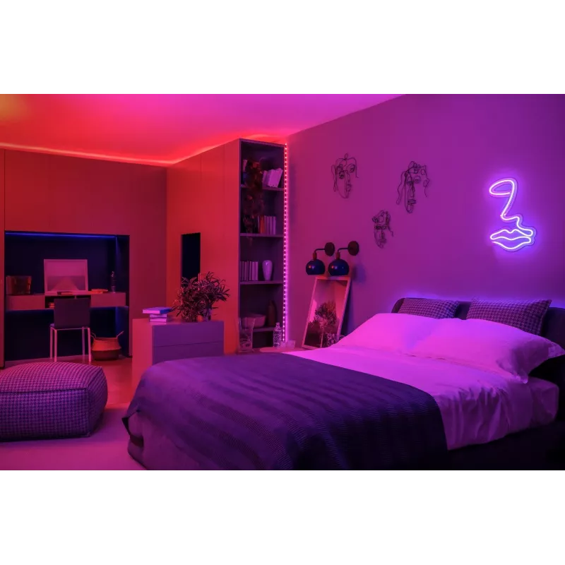 Twinkly Dots 60 RGB USB išmanieji žibintai, 3 m, juodi