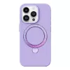 Apsauginis telefono dėklas Joyroom PN-15L2 Dancing Circle, skirtas iPhone 15 Pro — purpurinis, plonas dėklas su integruotu žiedu