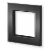 eQ-3 Homematic IP stiklinis rėmelis 1 vietos, juodas (162148A1)