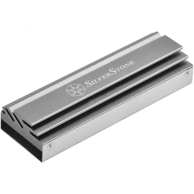 Pasyvus M.2 aušintuvas SidabrinėSTONE TP04 — aliuminis radiatorius M.2 SSD (SST-TP04)
