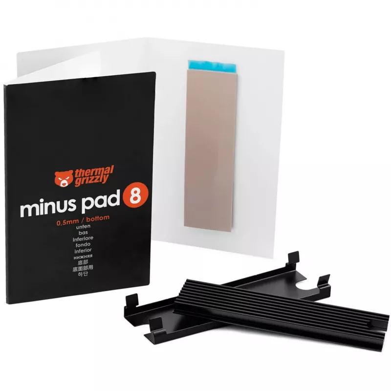 Aušinimo sistemos dalis Thermal Grizzly TG-M2SSD-ABR, juoda