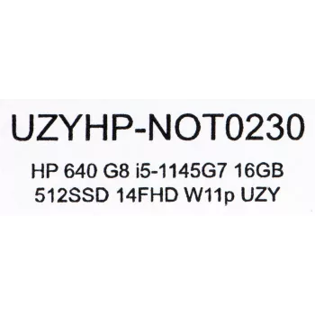 HP ProBook 640 G8 i5-1145G7 16GB 512GB SSD 14 FHD Win11pro Naudotas