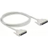 Serial kabelis DELOCK 86879, D-Sub 37 pin to D-Sub 37 pin, beige, 2 m