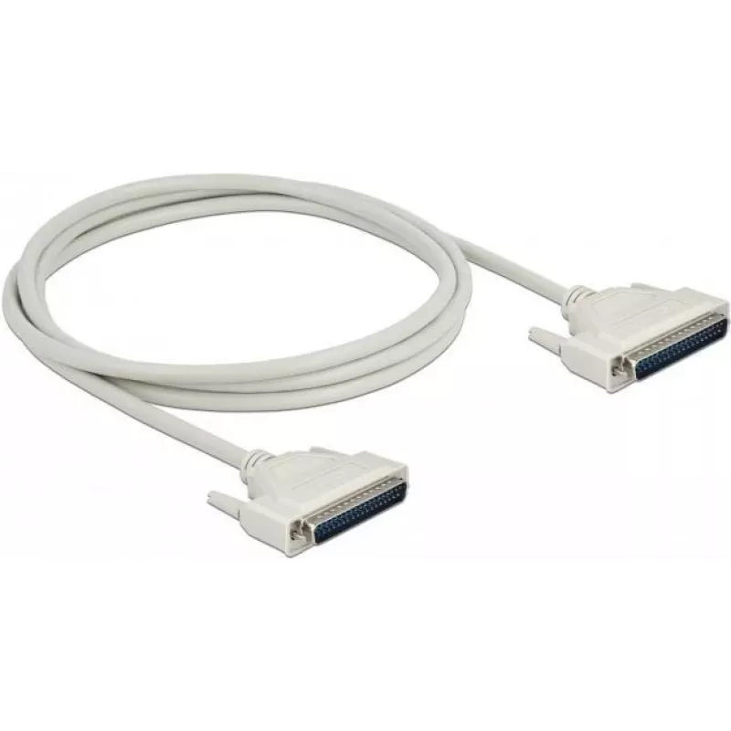 Serial kabelis DELOCK 86879, D-Sub 37 pin to D-Sub 37 pin, beige, 2 m