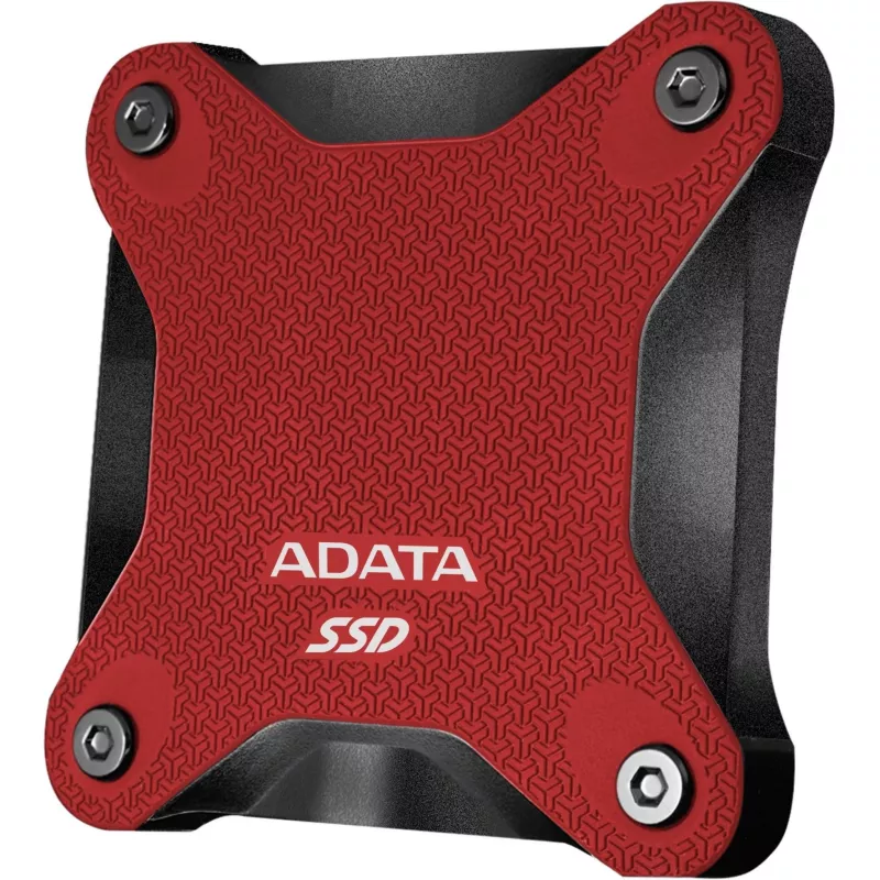 Išorinis SSD ADATA SD620 1 TB, nešiojamas USB 3.2 Gen 2 (Micro-USB B), skaitymo greitis 520 MB/s, rašymo greitis 460 MB/s, atsparus smūgiams, raudonas