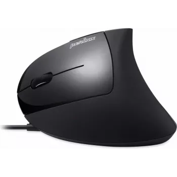 Perixx PERIMICE-513 L, ergonomiška pelė, kairiarankiams, vertikali, juoda