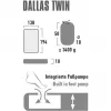 Kempinginė pripučiama lova Dallas Twin 41033 (citronelė)