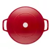 Staub Roaster Chistera 28cm apvalus vyšninės raudonos spalvos 40511-474-0 405114740 (40511-474-0)