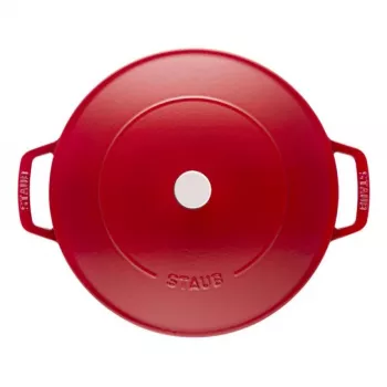 Staub Roaster Chistera 28cm apvalus vyšninės raudonos spalvos 40511-474-0 405114740 (40511-474-0)