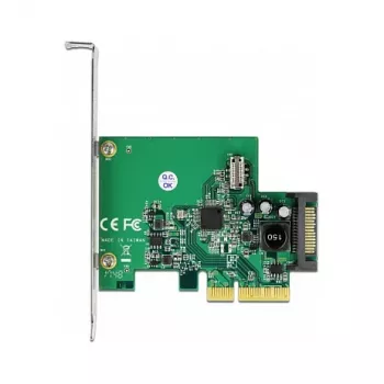 DeLOCK PCI Express x4 kortelė su 1 x vidiniu USB 3.2 Gen 2 key B 20 kontaktų lizdu