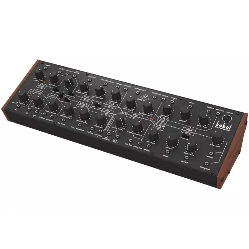 Analoginis sintezatorius Behringer KOBOL Expander modulis — į stovą montuojamas išplėtimo modulis