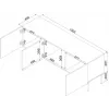 Cama RTV spintelė ISLA 150.5x40x60 kašmyro matinis