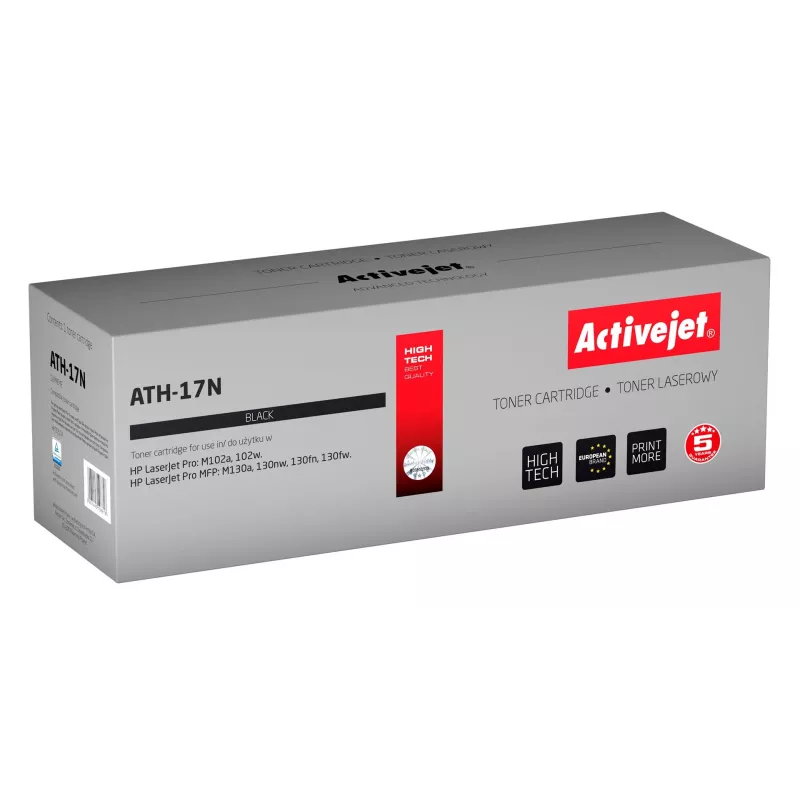 Activejet ATH-17N toneriai (pakaitalas HP 17A CF217A; Supreme; 1600 puslapių; juoda)