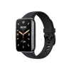 Silikoninis dirželis FIXED, skirtas Xiaomi Mi Smart Band 7 Pro — juodas, reguliuojamas, atsparus vandeniui