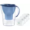 Vandens filtro ąsotis BRITA Marella XL, ąsotinis filtras su MAXTRA kasetėmis, 3,5 L bakelis, 2 L filtruoto vandens talpa, mėlynas