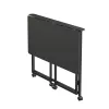 Maclean sulankstomas stalas, juodas, mobilus, 100x50cm, maks. 50kg MC-1250 B