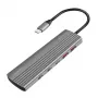 LogiLink USB 3.2 Gen2 šakotuvas 4+1 prievadų 2x USB-A 2x USB-C PD 100W aliuminis