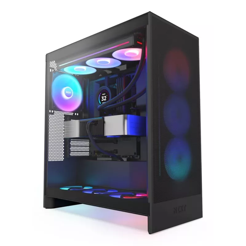 NZXT H7 Flow RGB Midi Tower Juoda