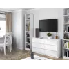 Vitrina top e shop W40 PAFOS BIA — balta medžio drožlių plokštė, 290×400×2000 mm