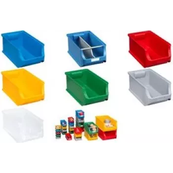 Sandėliavimo dėžė allit ProfiPlus Box 4 skaidri – plastikinė detalių dėžė su 25 kg keliamąja galia