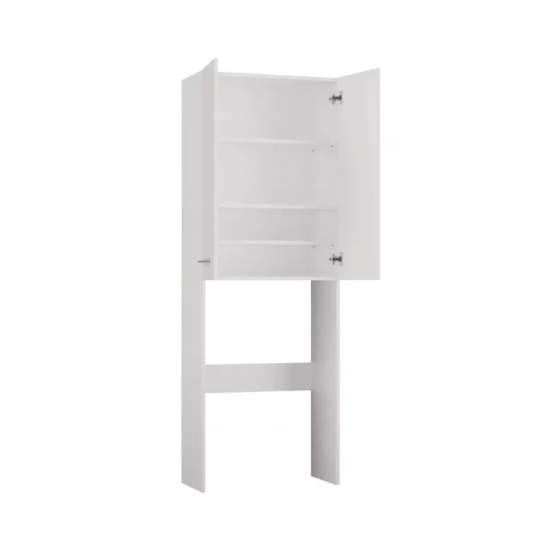 Vonios spintelė Top e Shop POLA DD BIEL — montuojama ant sienos, baltas rėmas, 4 lentynos