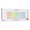 Laidinė mechaninė klaviatūra White Shark Shinobi-2 (GK-004211) — US išdėstymas, raudoni jungikliai, balta