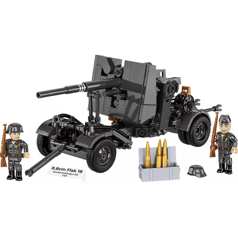 Konstruktorius Cobi Building Blocks 8.8 cm Flak su priekaba — 360 dalių