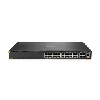 HPE - Aruba 6300M - Switch - L3 - valdomas - 48 x 10/100/1000 (1 PoE+) + 4 x 1 Gigabit / 10 Gigabit / 25 Gigabit / 50 Gigabit SFP56 (Uplink / Stacking) Priekyje ir šone į galą