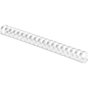 Fellowes - 16 mm - 21 žiedai - Balta - 100 vnt. Plastikinis įrišimo šukos (5347003)
