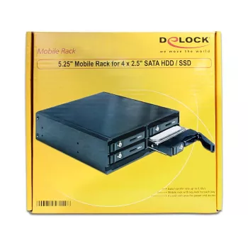 DeLOCK 47220 diskelių skyriaus panelė juoda