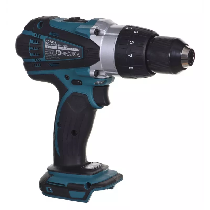MAKITA. ATSARGINIS SUktuvas 18V DDF458Z 91/58Nm, be akumuliatoriaus ir įkroviklio