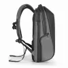 Kuprinė XDDESIGN Bizz pilka P705.932 — atspari vandeniui, lengva miesto kuprinė