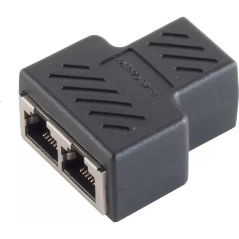 Kabelių lyčių keitiklis RJ-45 S-Conn BS08-01040 juodas