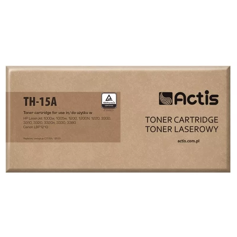 Actis TH-15A Toner (pakeičia HP 15A C7115A, Canon EP-25; Standartinis; 2500 puslapių; juoda)