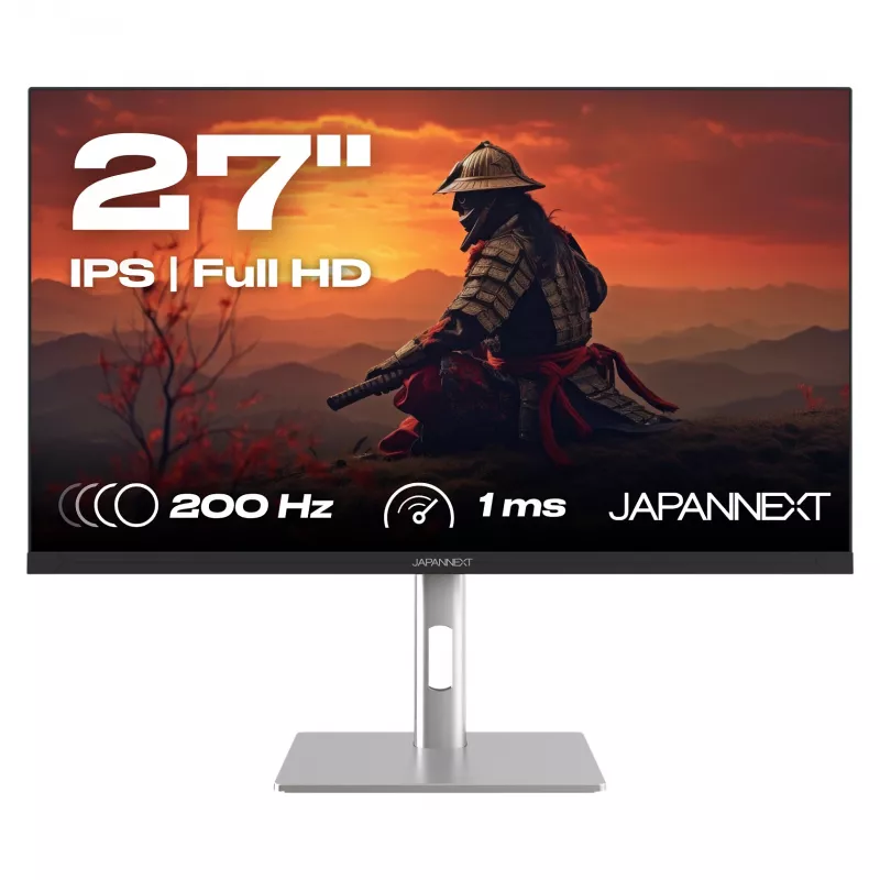 JAPANNEXT JN-I270FHD200F-HSP kompiuterio monitorius 68,6 cm (27 colių) 1920 x 1080 pikselių Full HD LED Sidabrinis