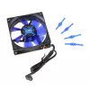 Ventiliatorius Noiseblocker JuodaSilentFan X2 8 cm 1800 RPM 45 m³/h juodas