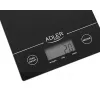 Adler AD 3138 b mechaninės virtuvinės svarstyklės juodos stalviršiui stačiakampės