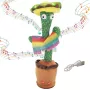 Šokantis kaktuso žaislas su sombrero Extralink Toys, Dainuojantis vaikams LED USB