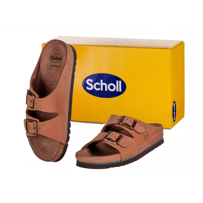 Scholl Air Bag Back Strap sandalai, rudi, EU 44