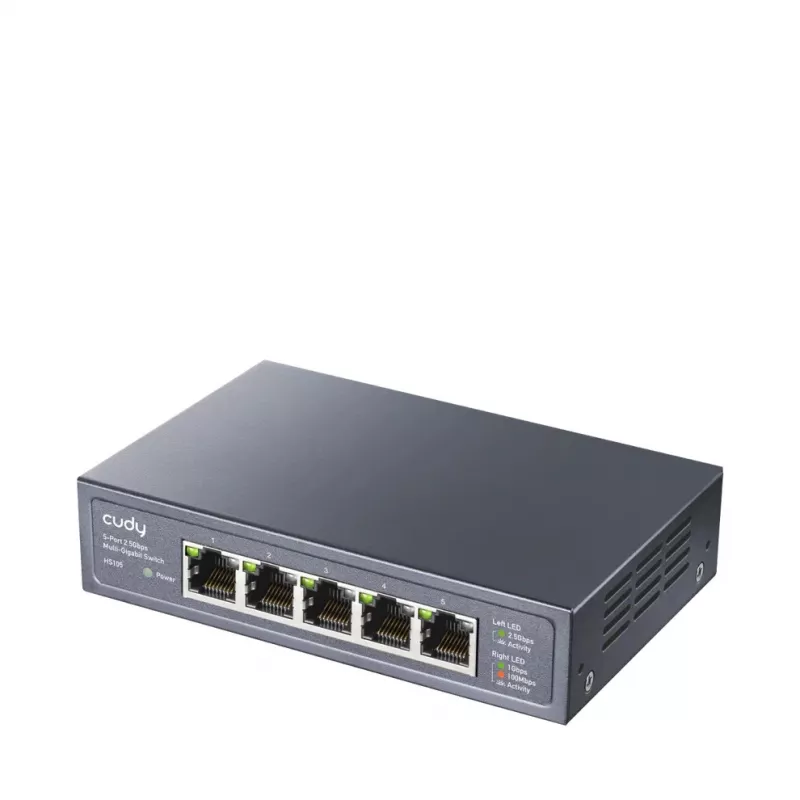 Tinklo nevaldomas komutatorius Cudy HS105 — 5 prievadai, 100/1000/2500 Mbps