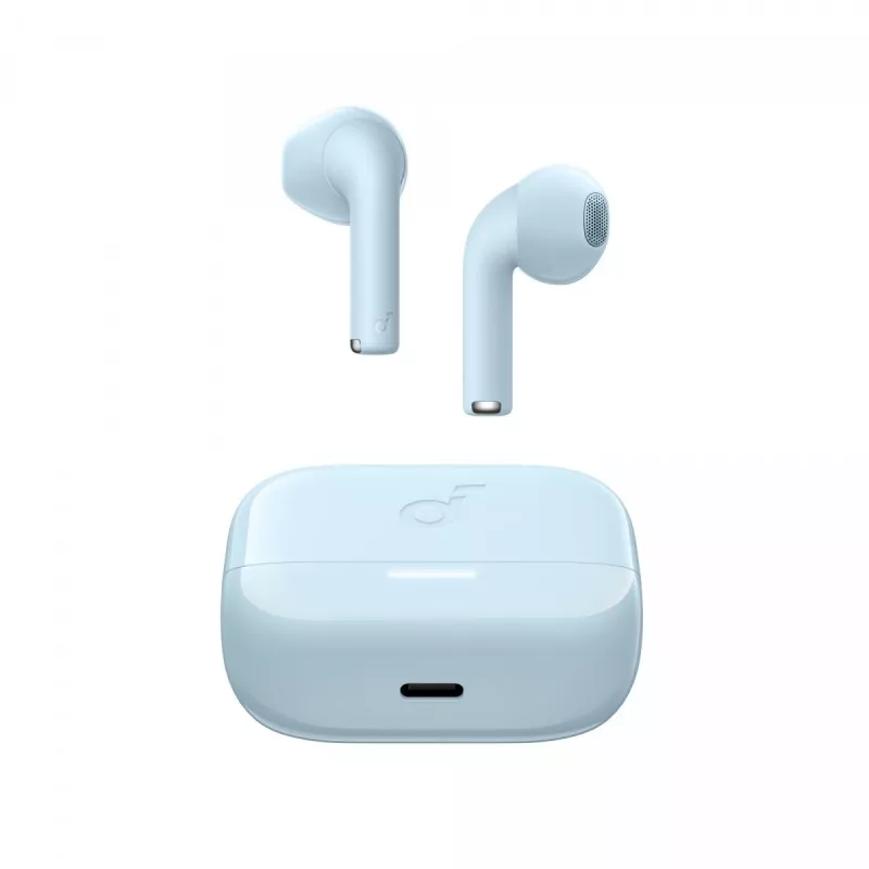Ausinės Anker SOUNDCORE K20I MĖLYNOS Tikras belaidis stereofoninis Bluetooth skambučiams muzikai sportui