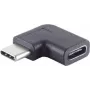 USB 3.1 Type‑C adapteris ShiverPeaks 13‑40001 — kištukas į lizdą 90°