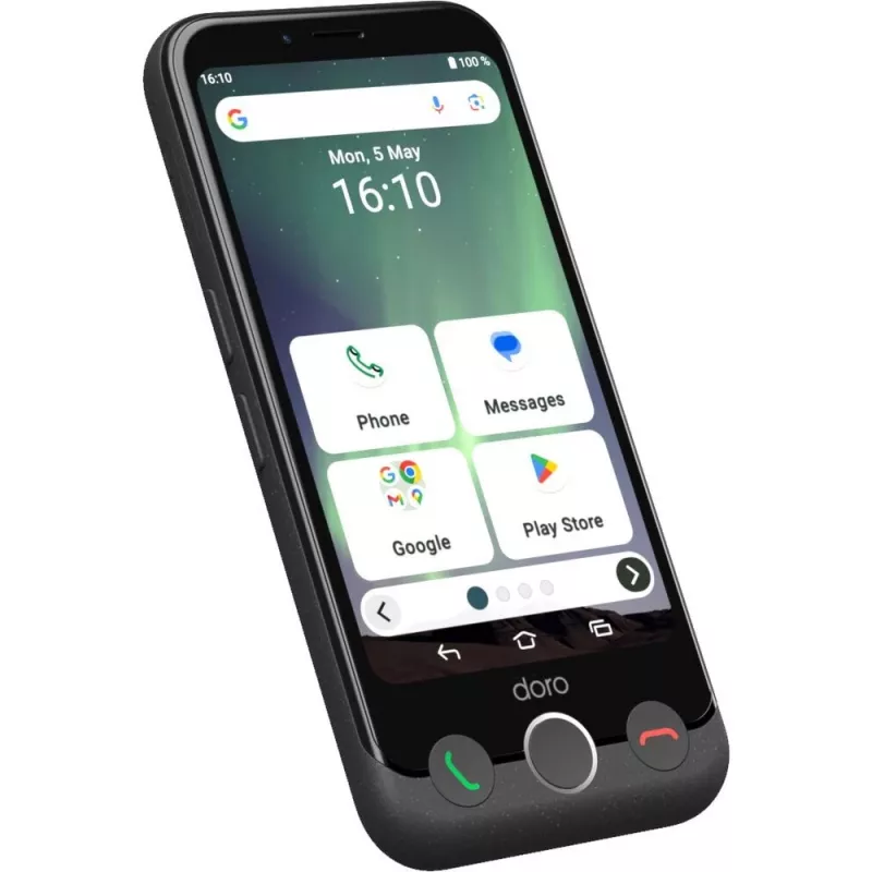 Išmanusis telefonas Doro Aurora A10 4,5 colio 4 GB 64 GB juodos spalvos
