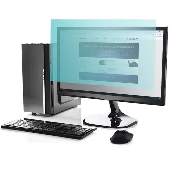 Qoltec 51049 Mėlynos šviesos filtras 27 | 16:9 | Akių apsauga | Anti Glare